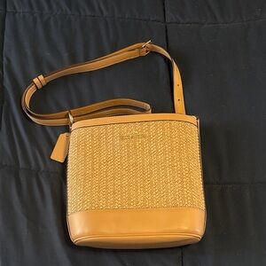 Coach Tan and Brown Crossbody Bag